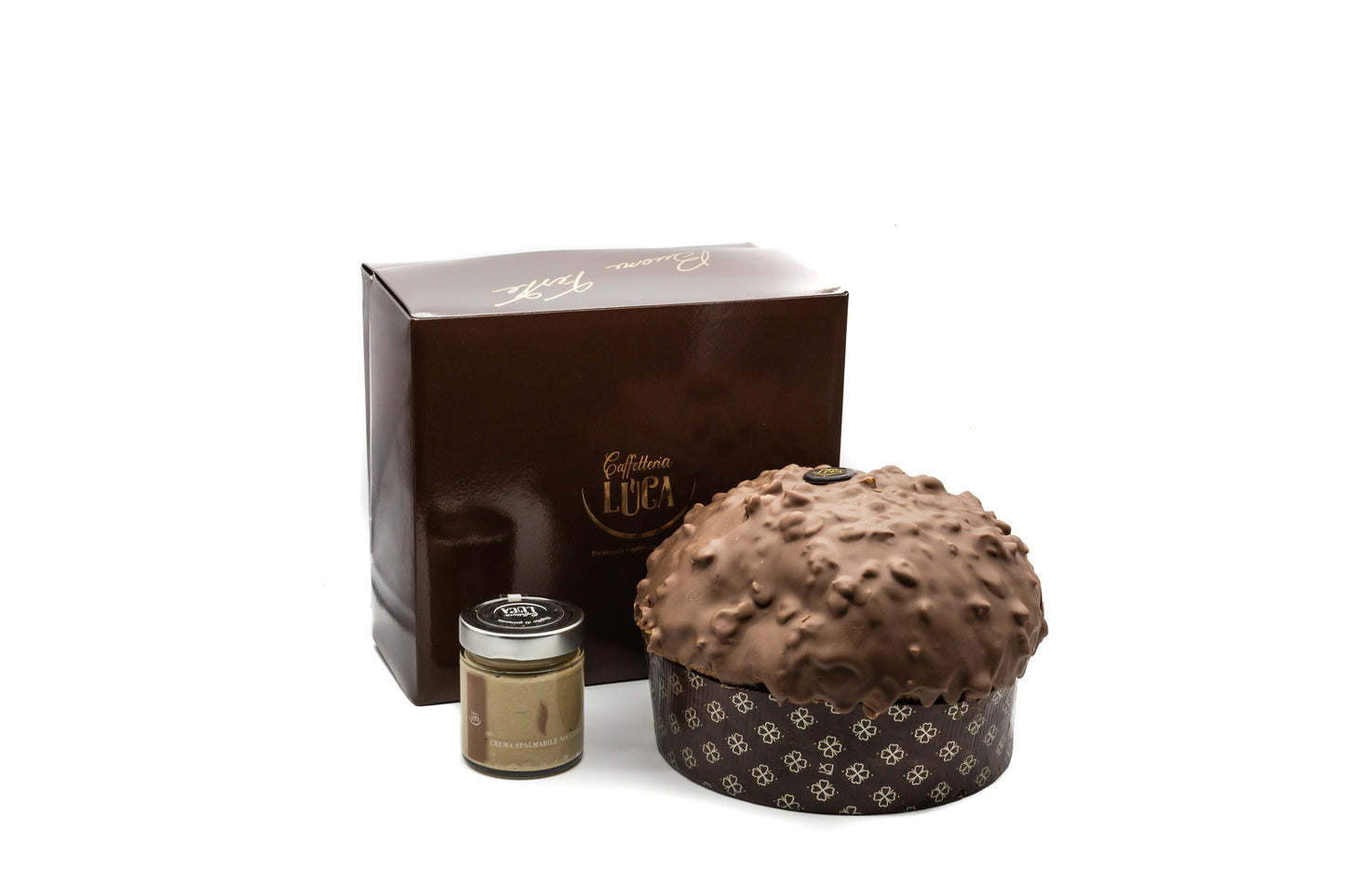 Panettone alla Nocciola con vasetto e spalmino